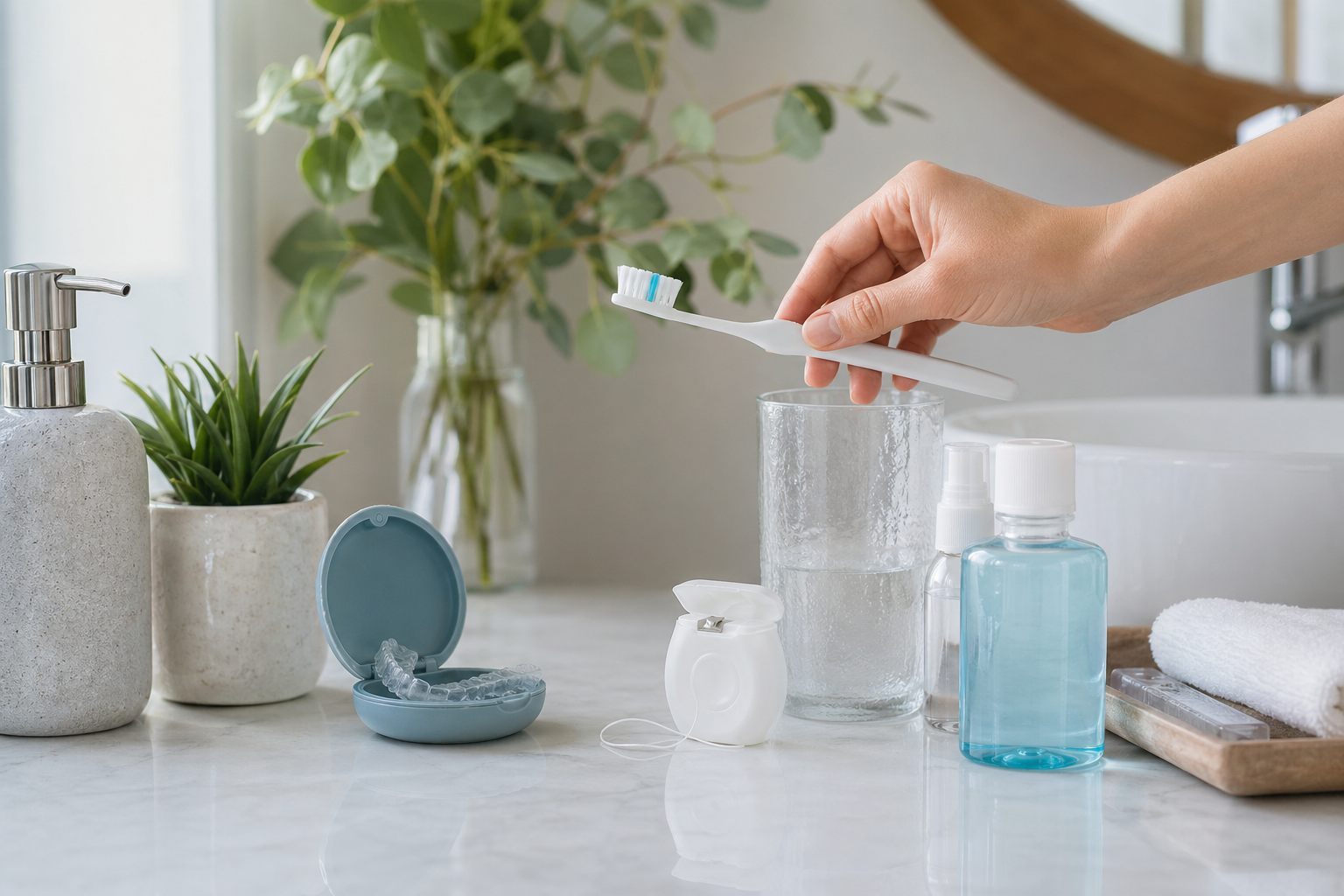 Rutina de higiene dental en casa